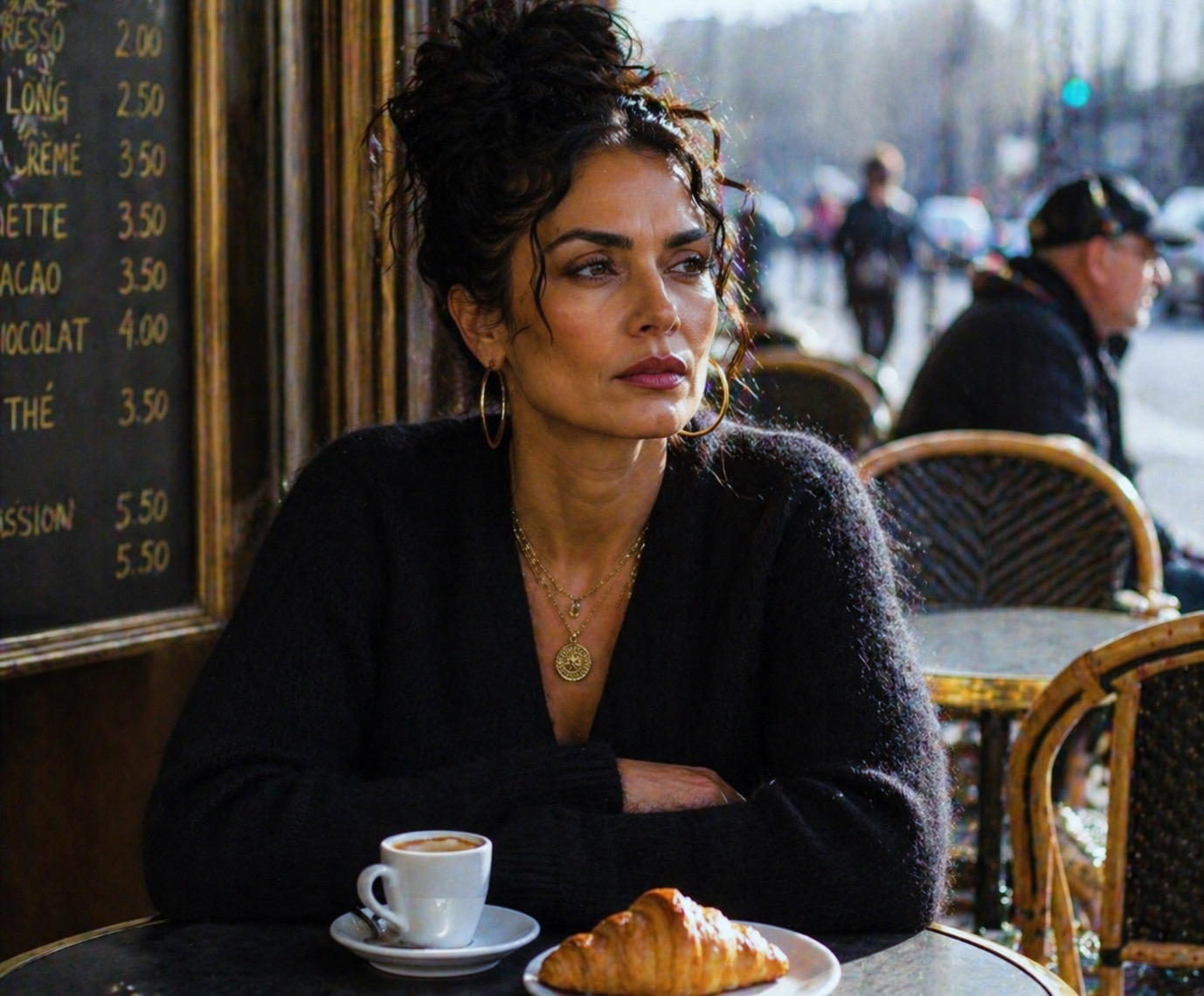 Lola Rivera, terrasse café Paris
